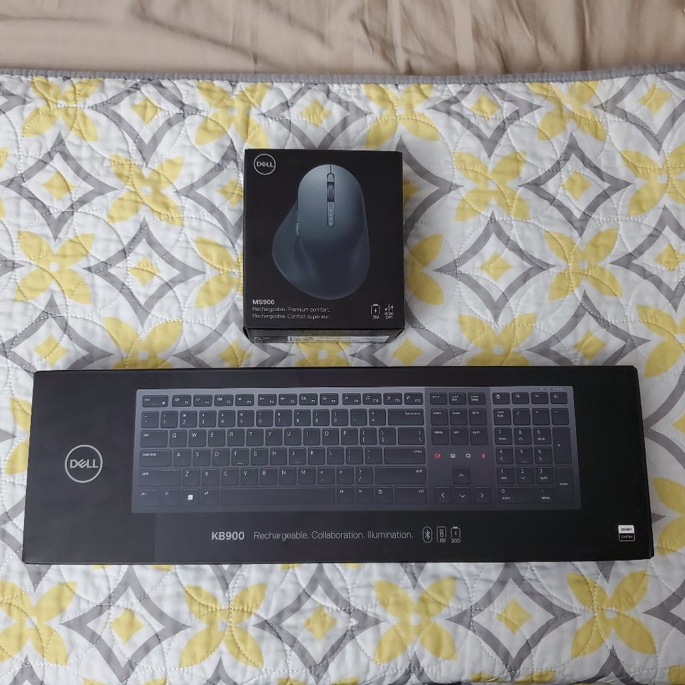 Dell MS900 Rechargeable Mouse AND KB900 Keyboard - BRAND NEW SEALED IN BOX